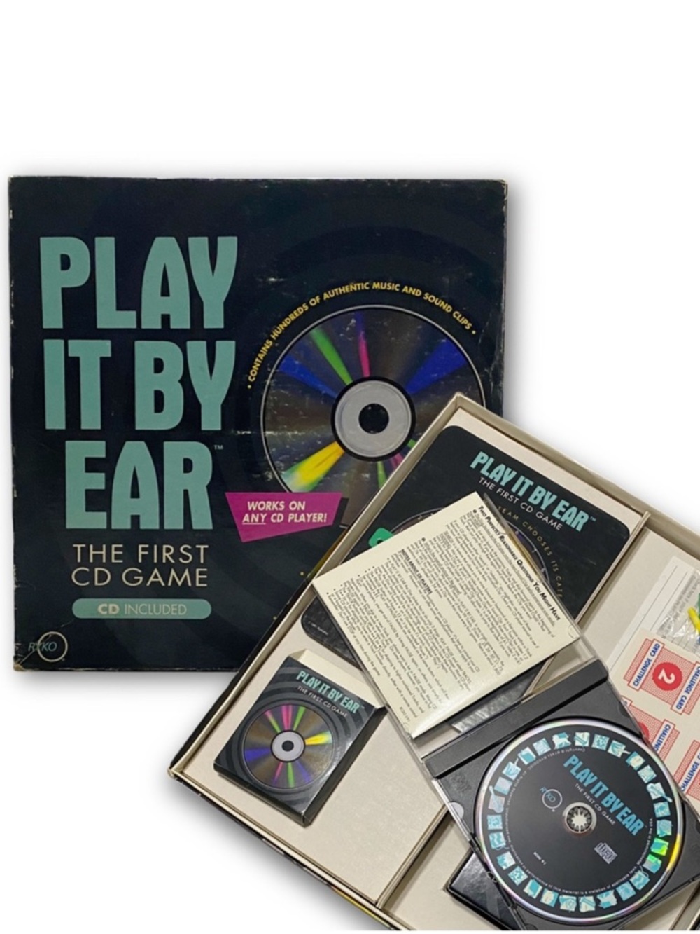 RYKO Play It By Ear The First CD Game Vintage 1991 No291 Audio Trivia Board Game